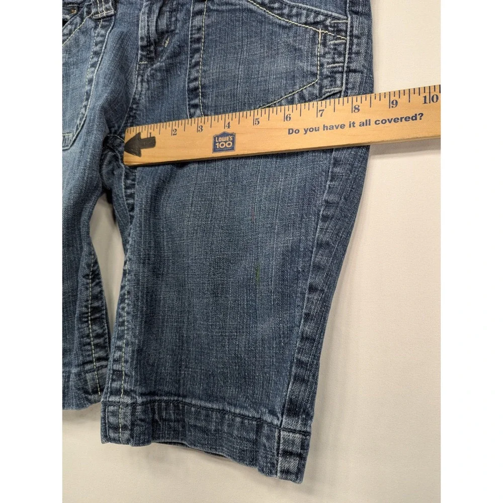 Squeeze Jeans Womens Blue Denim Bermuda Shorts Size 5/6 Y2K Medium Wash‎ Pockets